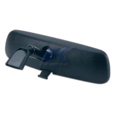 DN080 – K-SOURCE Interior Rear View Mirror, Manual Dimming Flat Glass Standard 8 Inch Wide Painted Black Plastic